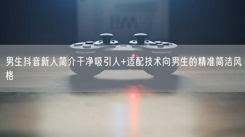 男生抖音新人简介干净吸引人+适配技术向男生的精准简洁风格