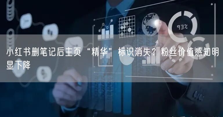 小红书删笔记后主页“精华”标识消失？粉丝价值感知明显下降